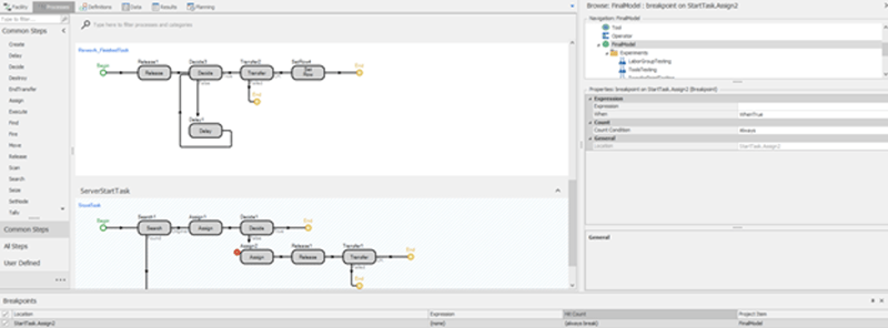 Figure 4: Breakpoints with Conditions